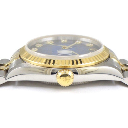 Rolex Watch Datejust P Number 10 Points Diamond Index Blue Gradation Dial Date — view 2