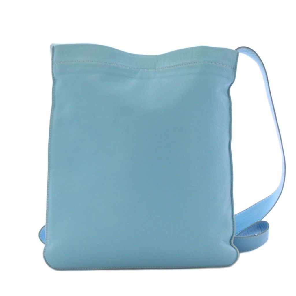 Hermes Clou de Selle Shoulder Bag Light Blue KH — view 3