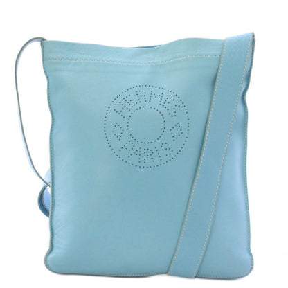 Hermes Clou de Selle Shoulder Bag Light Blue KH