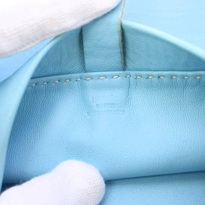 Hermes Clou de Selle Shoulder Bag Light Blue KH — view 7