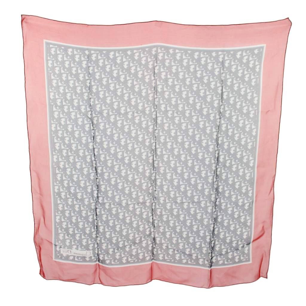 Dior Scarf Trotter Pattern All Over Red Navy White YT — view 2