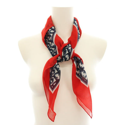 Dior Scarf Trotter Pattern All Over Red Navy White YT — view 5