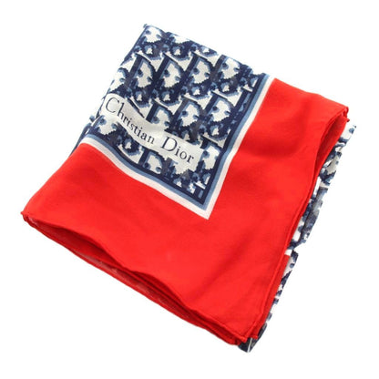 Dior Scarf Trotter Pattern All Over Red Navy White YT — view 3