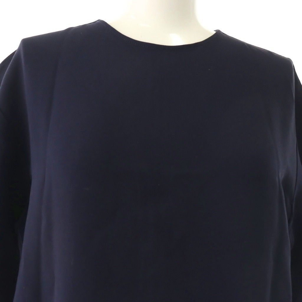 Gucci Side Sherry Line Dress Short Sleeve Knee Length 40 Navy SY — view 4