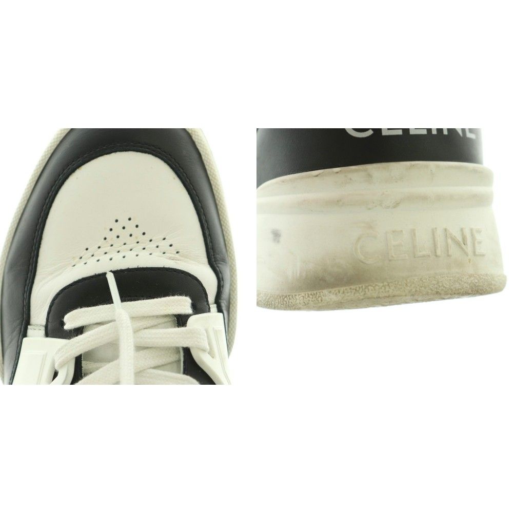Celine Low Sneakers Shoes 40 White Black AD — view 9