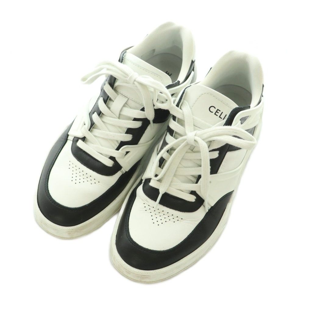 Celine Low Sneakers Shoes 40 White Black AD — view 2