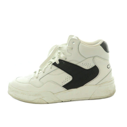 Celine High Top Sneakers Shoes 40 White Black AD