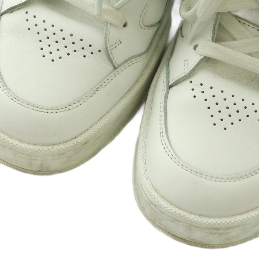 Celine High Top Sneakers Shoes 40 White Black AD — view 3