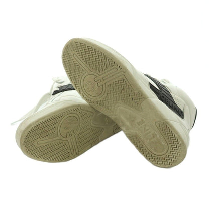 Celine High Top Sneakers Shoes 40 White Black AD — view 6