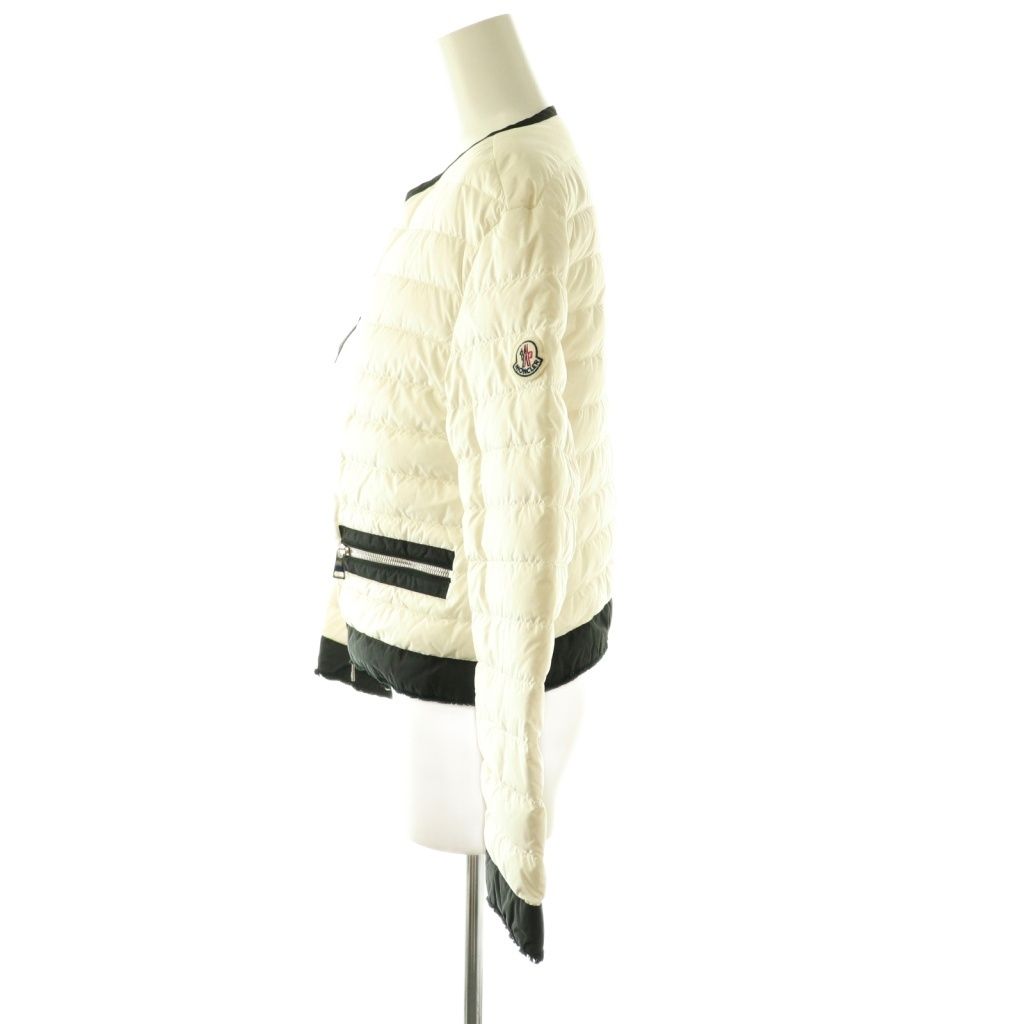 Moncler Remoulis Down Jacket Zip Up 00 Off White — view 3