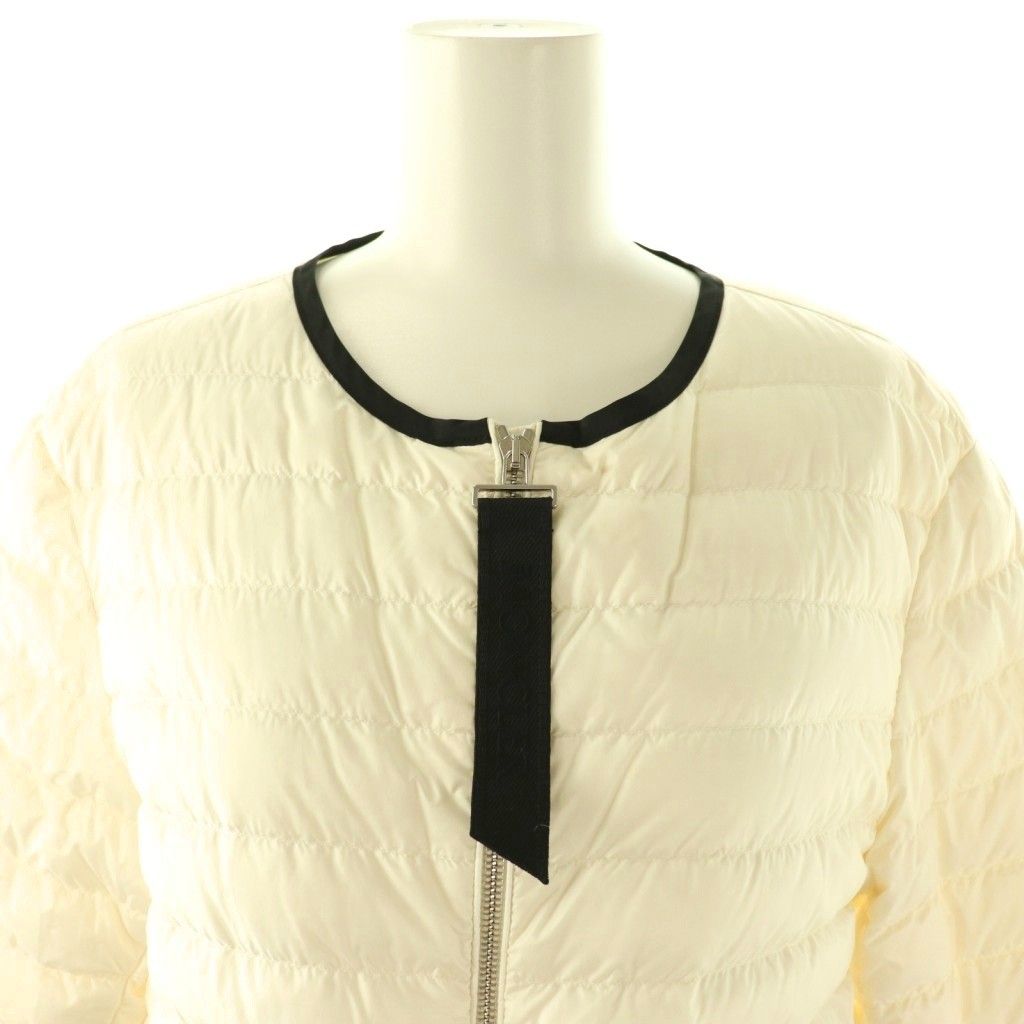Moncler Remoulis Down Jacket Zip Up 00 Off White — view 6