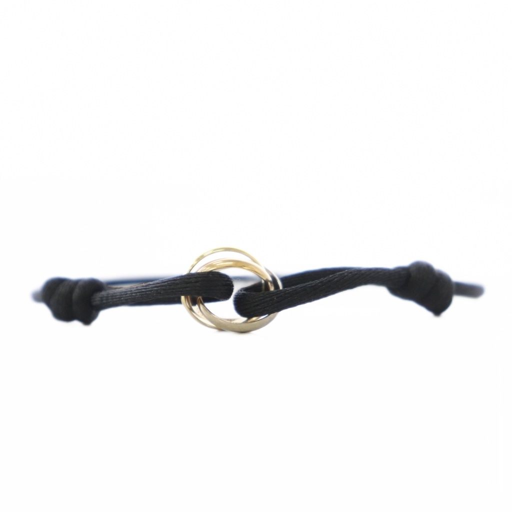 Cartier Trinty Bracelet Cord 18k Yellow Gold YG Pink PG White WG BB — view 2