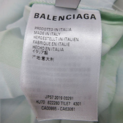 Balenciaga Long Skirt Asymmetric Pleated Light Blue — view 7