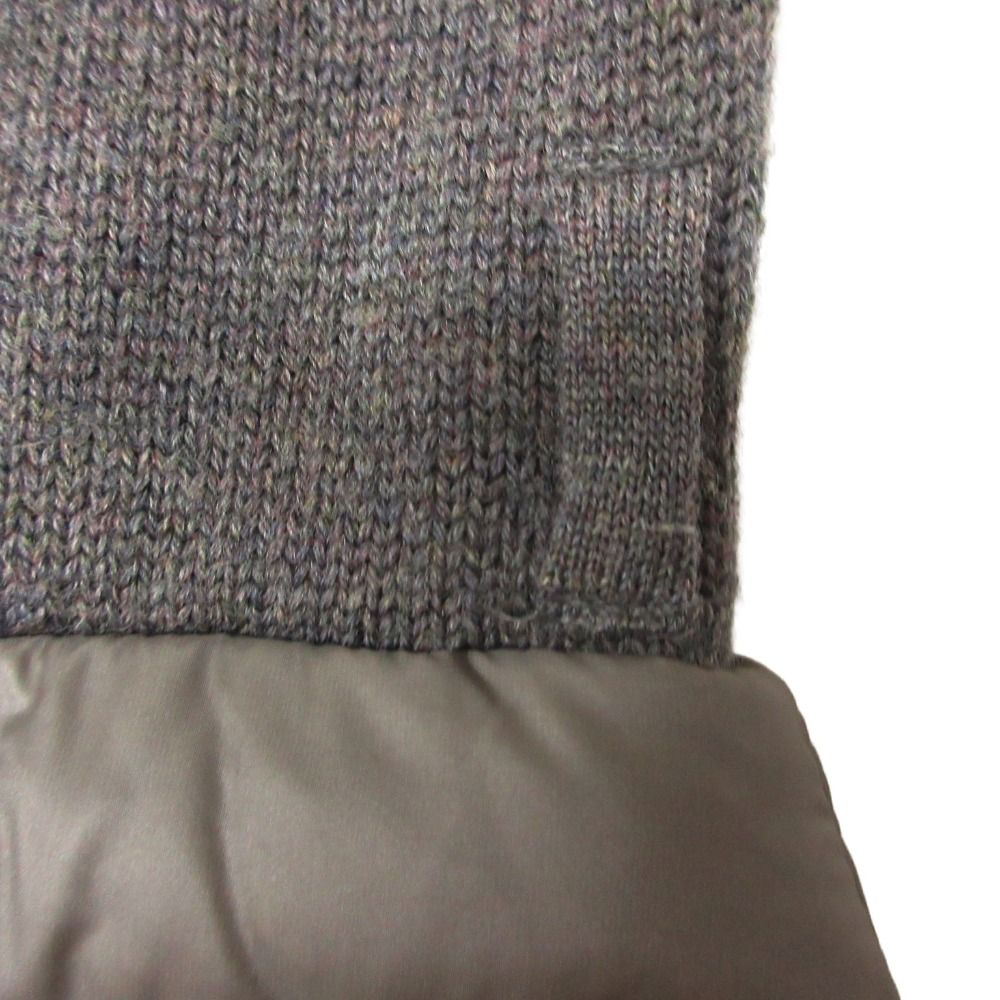 Moncler Dress Abito Knit Down Jacket Docking Turtleneck Short Sleeve Knee — view 7