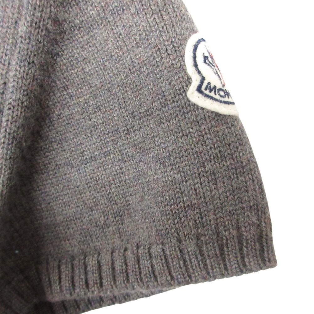 Moncler Dress Abito Knit Down Jacket Docking Turtleneck Short Sleeve Knee — view 5