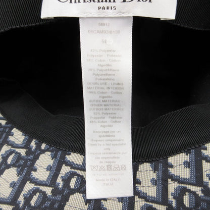 Dior Hat Trotter Pattern Oak Bucket Hat Navy — view 6
