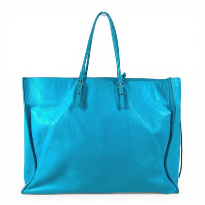 Louis Vuitton Shoulder Bag the Paper Leather Blue — view 2