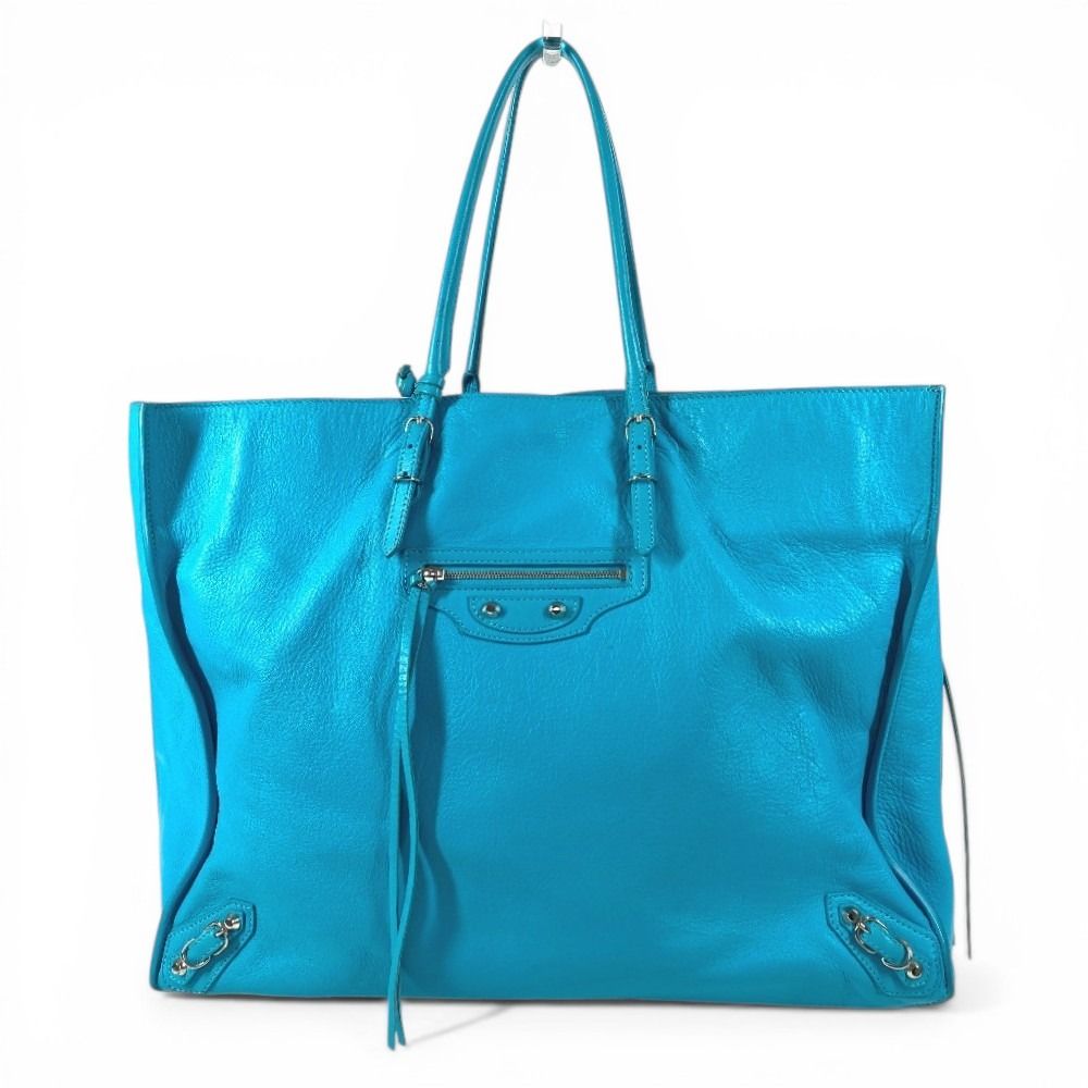 Louis Vuitton Shoulder Bag the Paper Leather Blue