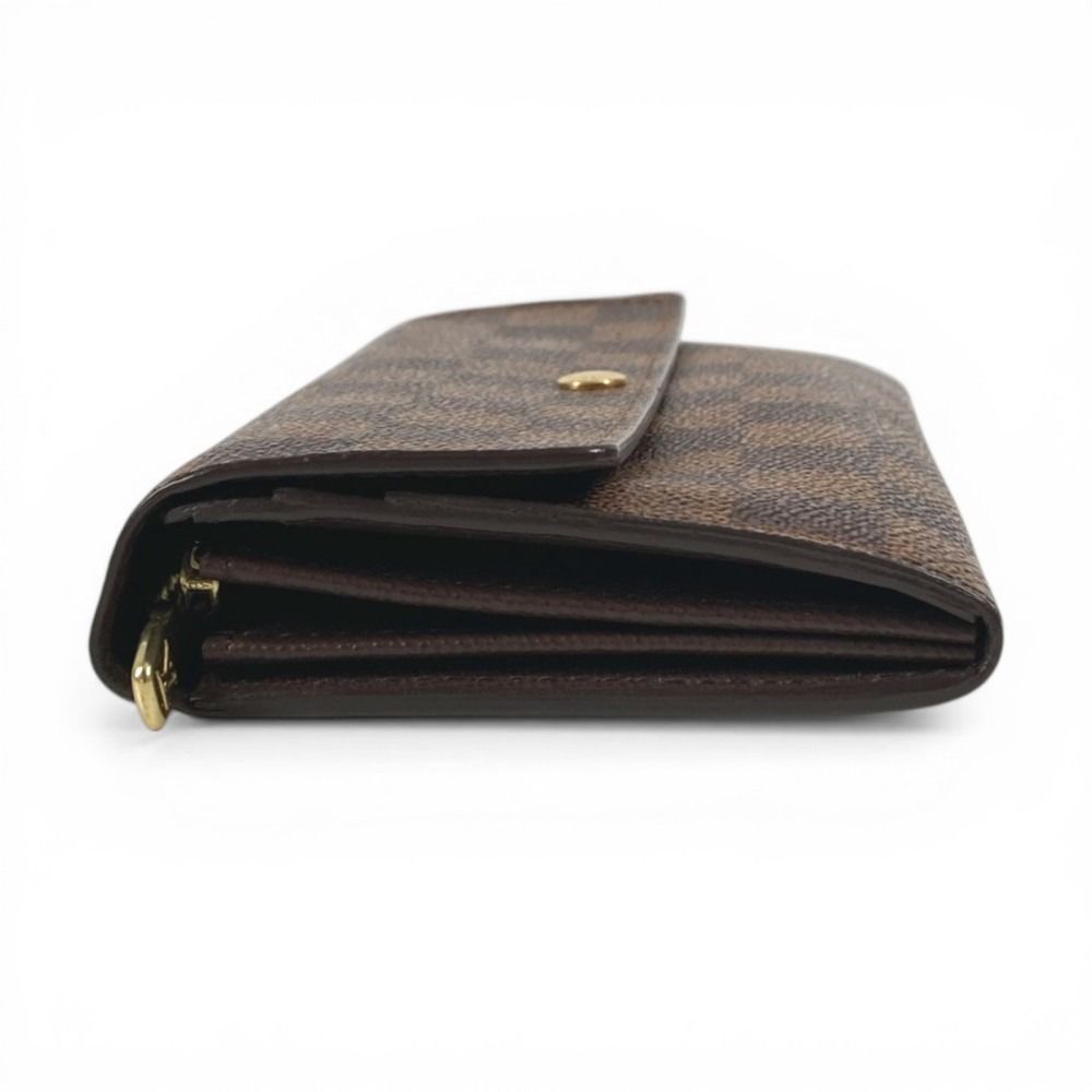 Louis Vuitton Wallet Portefeuille Sarah Damier Canvas Ebene Brown — view 3