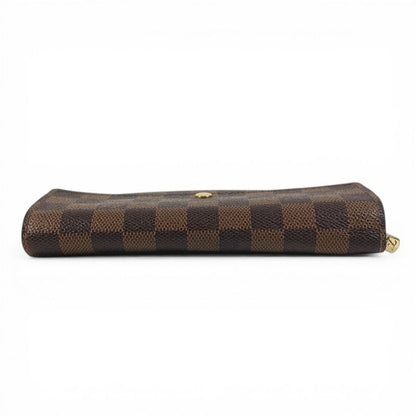 Louis Vuitton Wallet Portefeuille Sarah Damier Canvas Ebene Brown — view 2