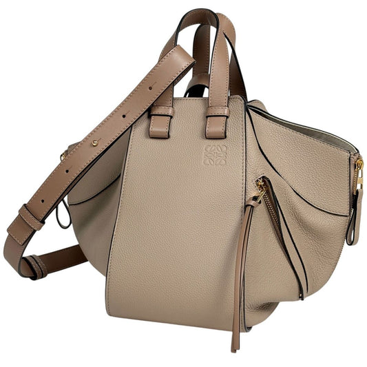 Loewe Hammock Small 2-Way Shoulder Bag Leather Beige