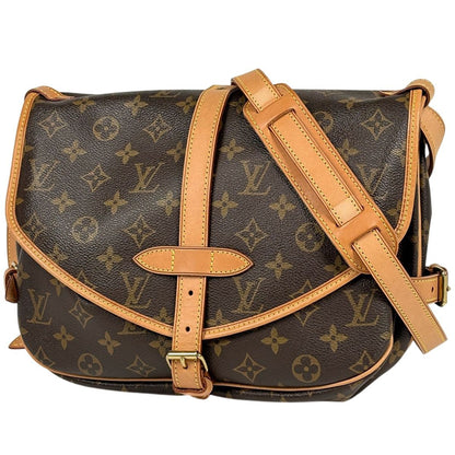Louis Vuitton Saumur 30 Shoulder Bag Monogram Brown