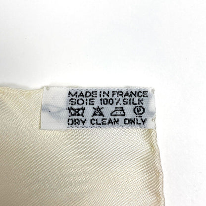 Hermes Carre 90 Cirque Molier Scarf Silk White Multicolor — view 2