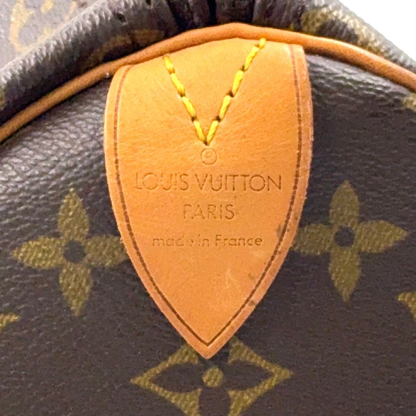 Louis Vuitton Keepall 45 Monogram Leather Brown Boston Bag Gold — view 4
