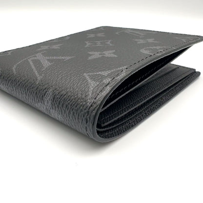 Louis Vuitton Portefeuille Calf Monogram Eclipse Leather Black Bifold Wallet — view 6