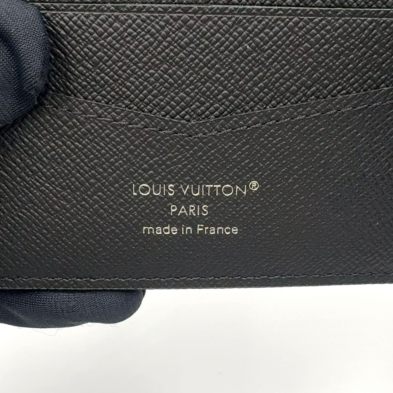 Louis Vuitton Portefeuille Calf Monogram Eclipse Leather Black Bifold Wallet — view 5