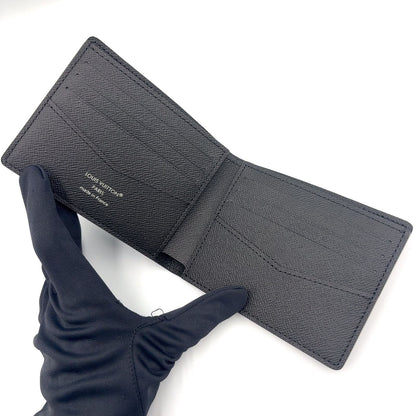 Louis Vuitton Portefeuille Calf Monogram Eclipse Leather Black Bifold Wallet — view 3
