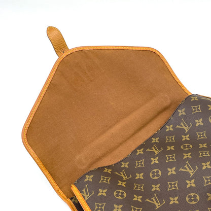 Louis Vuitton Beverly Monogram 2-Way Leather Brown Handbag Gold — view 6