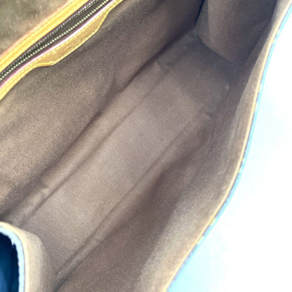 Louis Vuitton Beverly Monogram 2-Way Leather Brown Handbag Gold — view 3
