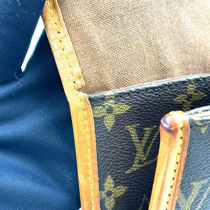 Louis Vuitton Beverly Monogram 2-Way Leather Brown Handbag Gold — view 7