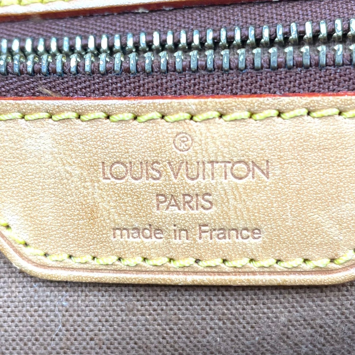 Louis Vuitton Beverly Monogram 2-Way Leather Brown Handbag Gold — view 4