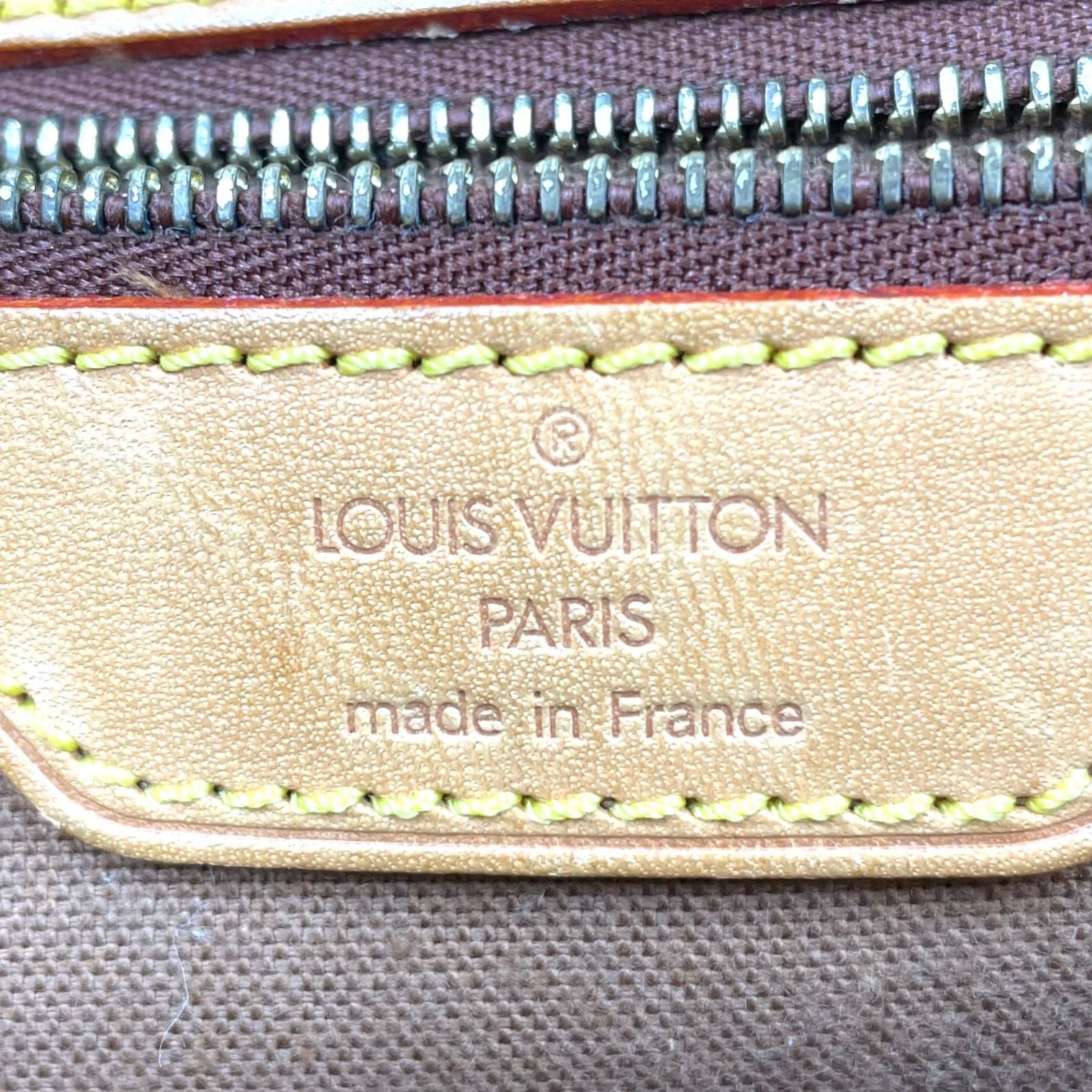 Louis Vuitton Beverly Monogram 2-Way Leather Brown Handbag Gold — view 4