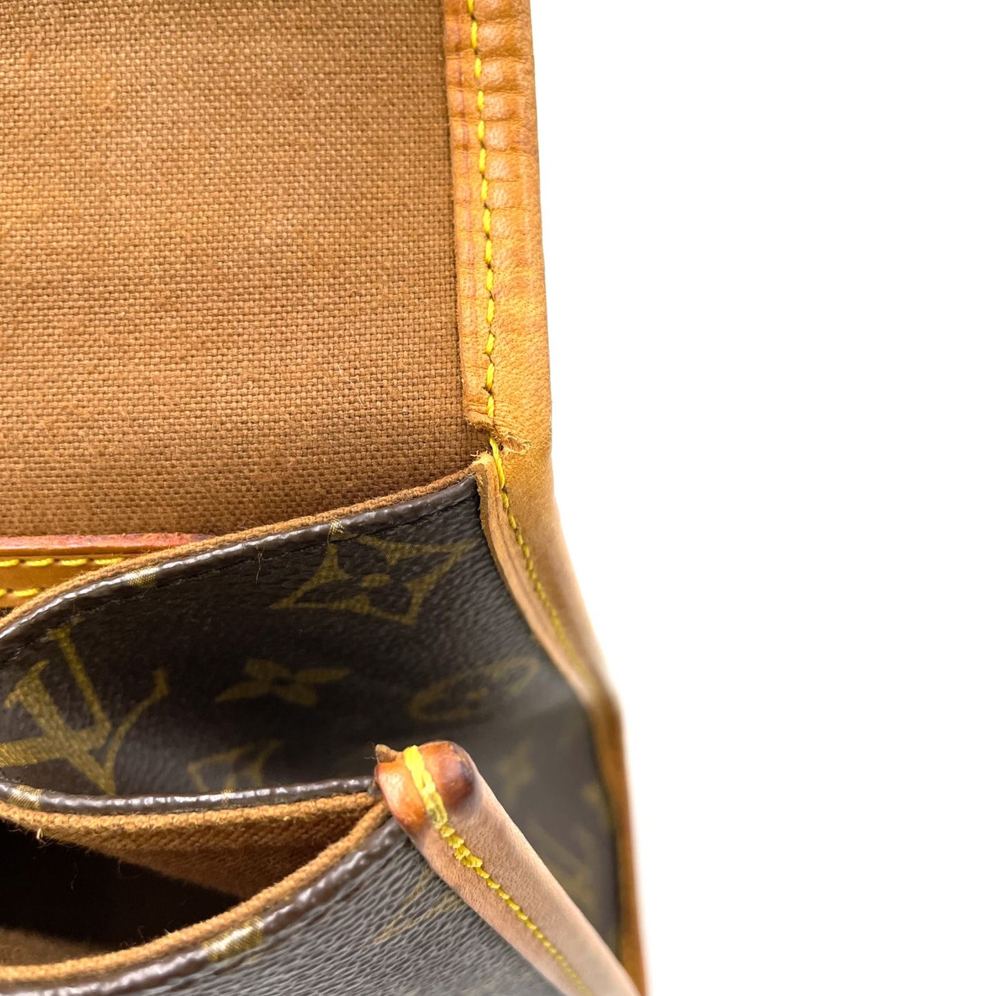 Louis Vuitton Bel Air Monogram Leather Brown Handbag Gold — view 8