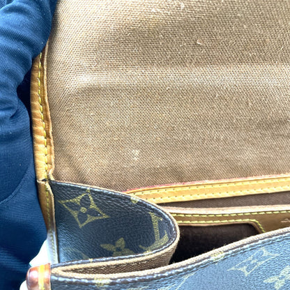 Louis Vuitton Bel Air Monogram Leather Brown Handbag Gold — view 6