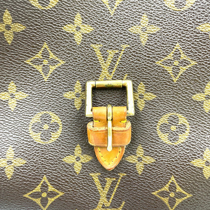 Louis Vuitton Bel Air Monogram Leather Brown Handbag Gold — view 9