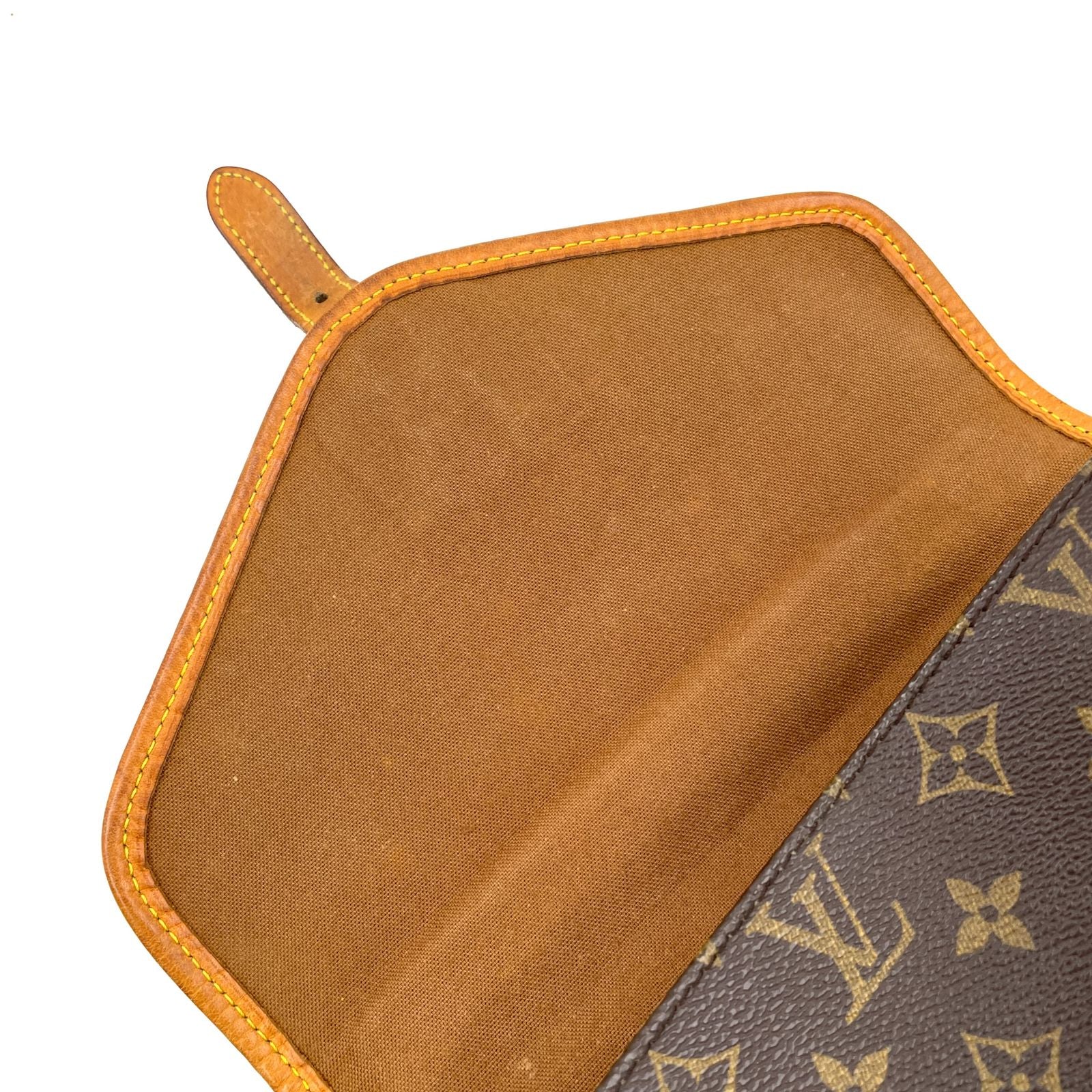 Louis Vuitton Bel Air Monogram Leather Brown Handbag Gold — view 5