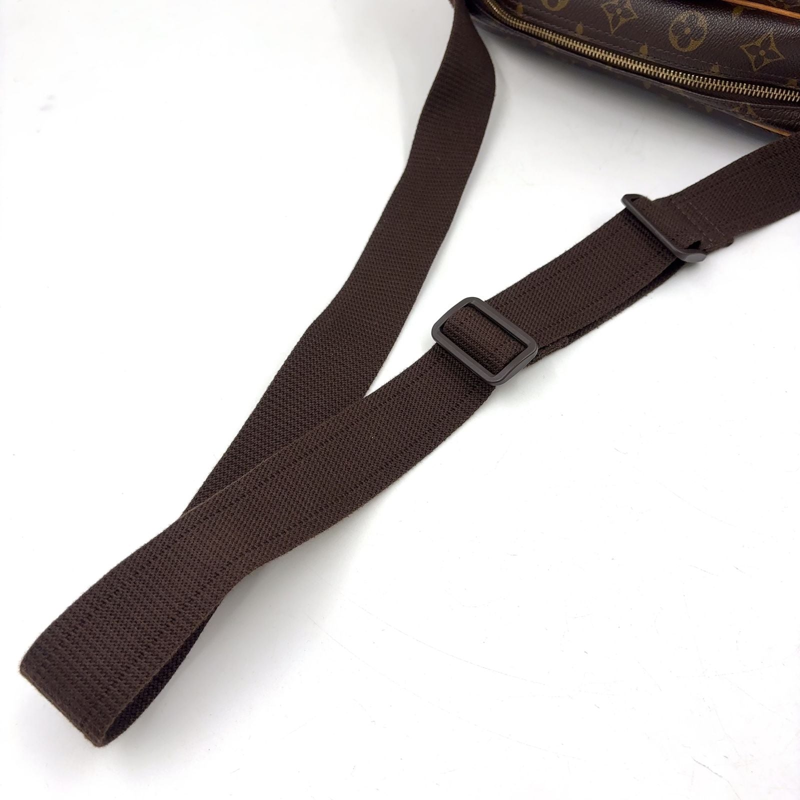 Louis Vuitton Reporter PM Monogram Leather Brown Shoulder Bag Gold — view 6