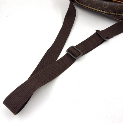 Louis Vuitton Reporter PM Monogram Leather Brown Shoulder Bag Gold — view 6
