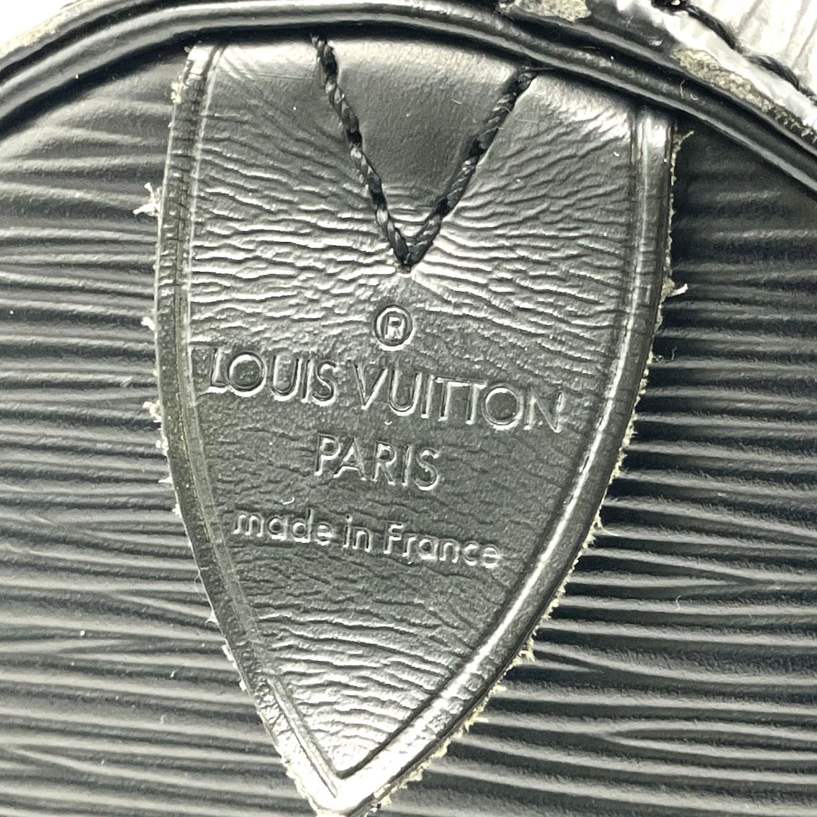 Louis Vuitton Speedy 30 Epi Noir Leather Black Handbag Gold — view 4