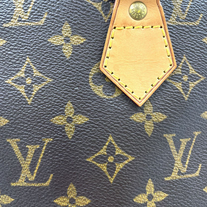 Louis Vuitton Alma PM Monogram Leather Brown Light Handbag Gold — view 8