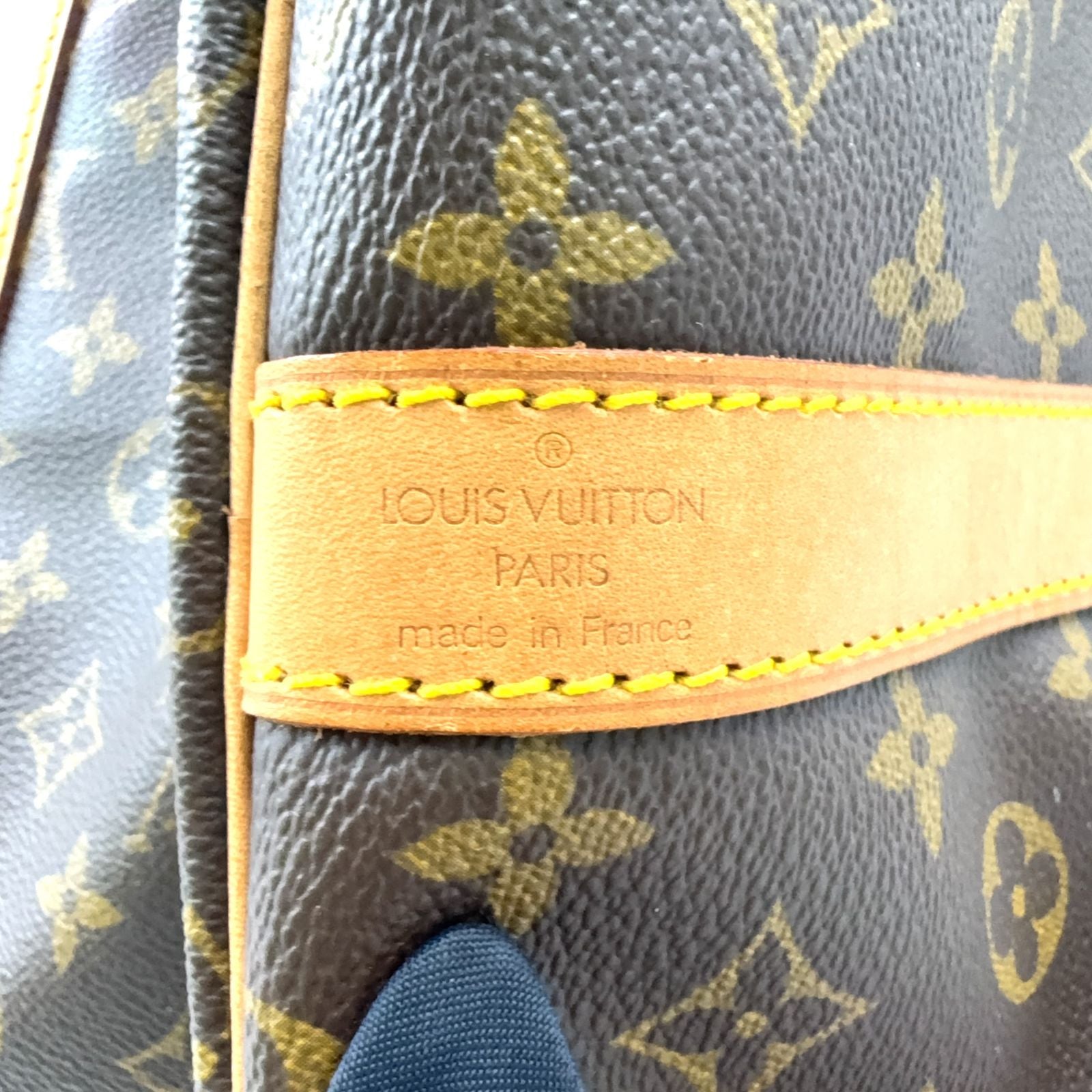 Louis Vuitton Keepall Bandouliere 55 Monogram Leather Brown Light Boston Bag — view 4
