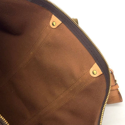 Louis Vuitton Keepall Bandouliere 55 Monogram Leather Brown Light Boston Bag — view 5