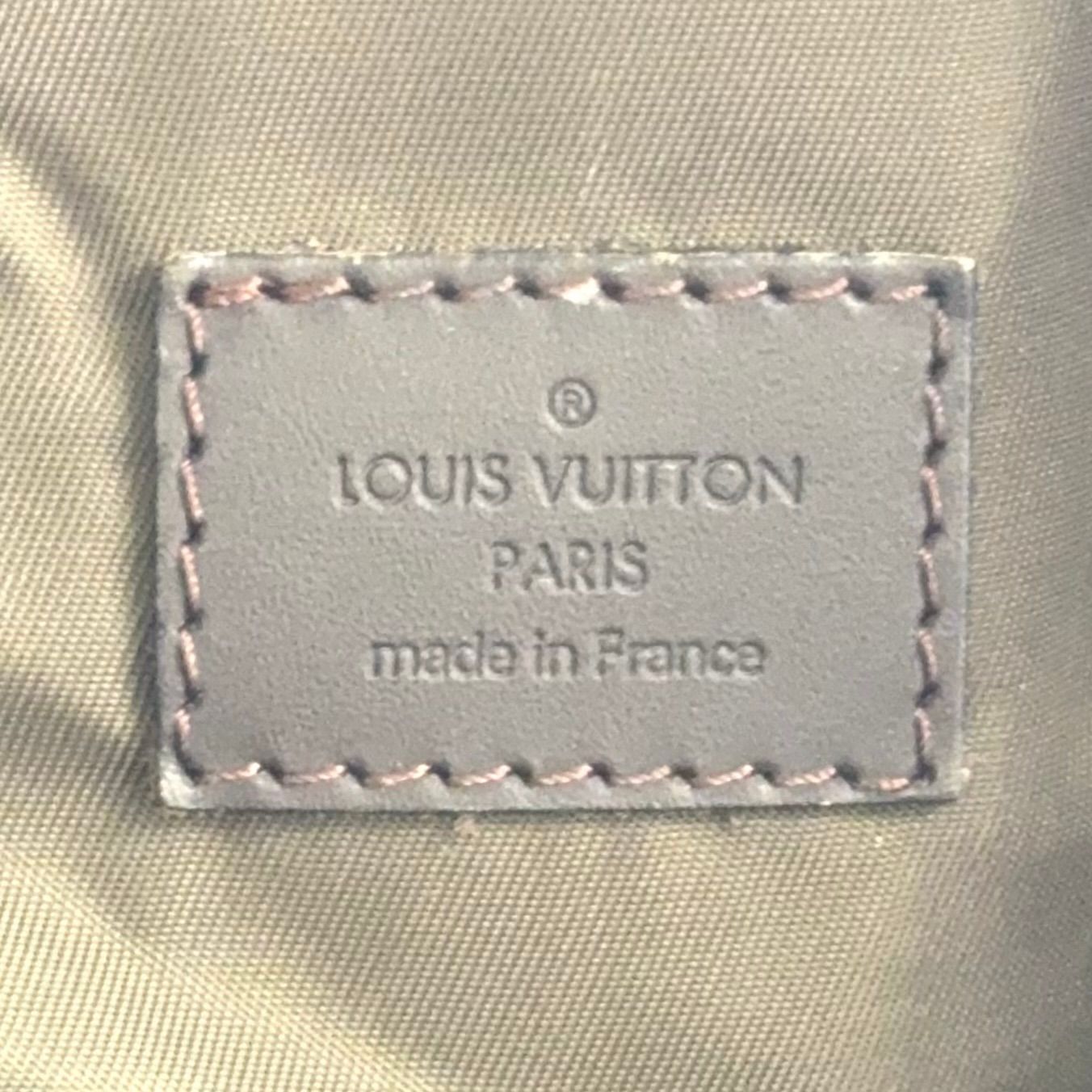Louis Vuitton Albatross Damier Geant Noir Leather Nylon Black Boston Bag Silver — view 4