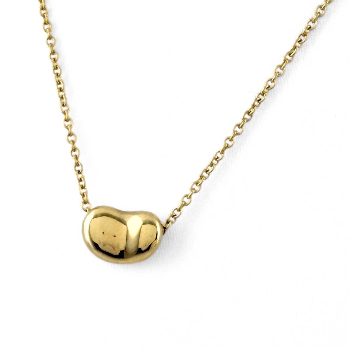Tiffany & Co Bean Necklace YG Yellow Gold Pendant — view 2