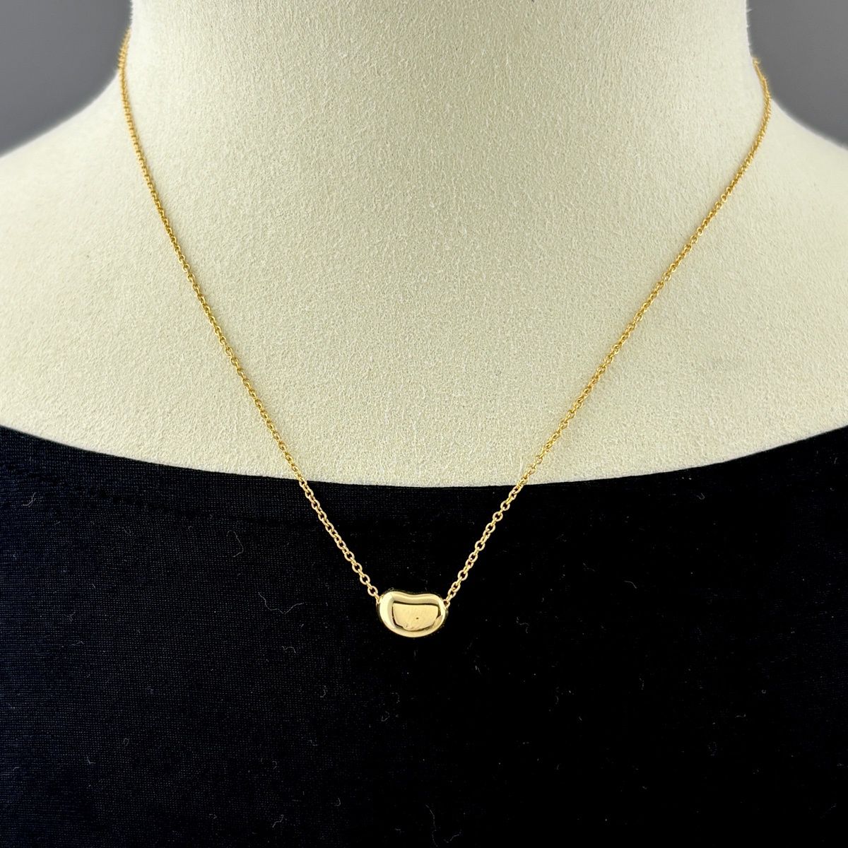 Tiffany & Co Bean Necklace YG Yellow Gold Pendant — view 3