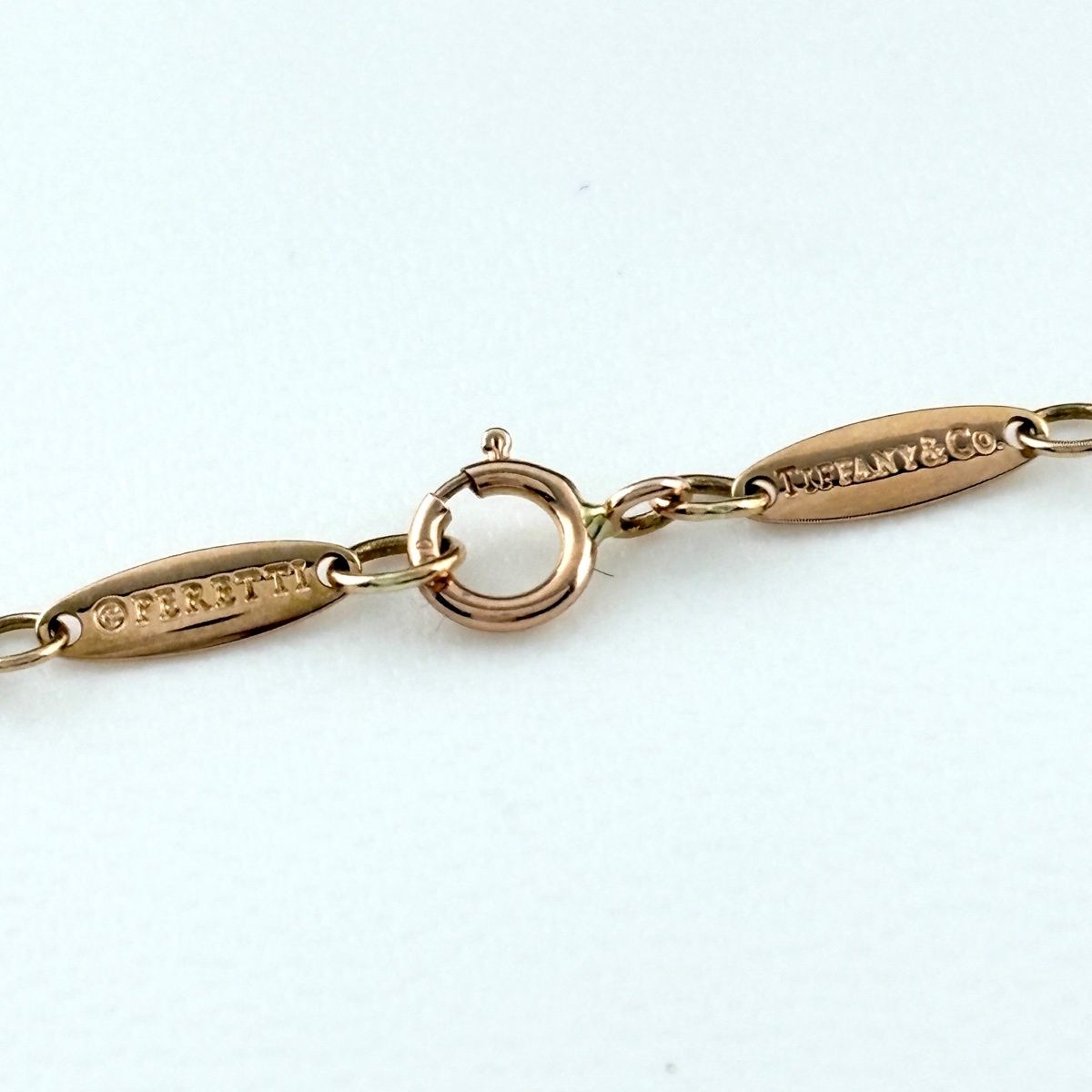 Tiffany & Co Open Heart Necklace PG Pink Gold Pendant — view 4